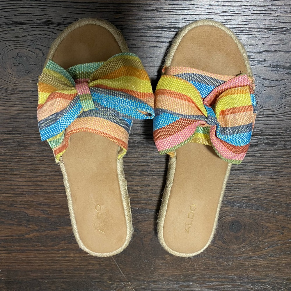 Aldo Flat Espadrille Sandals